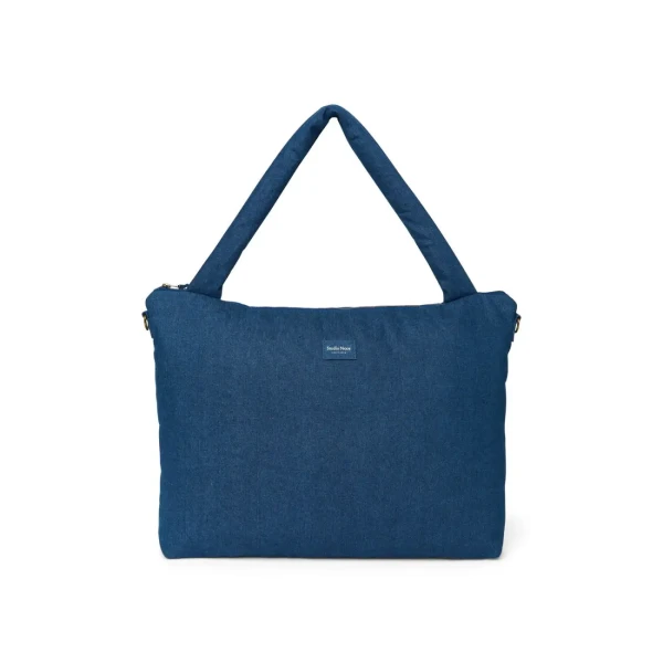 STUDIO NOOS - Denim DIAPER BAG - prebaľovacia taška Dark Blue