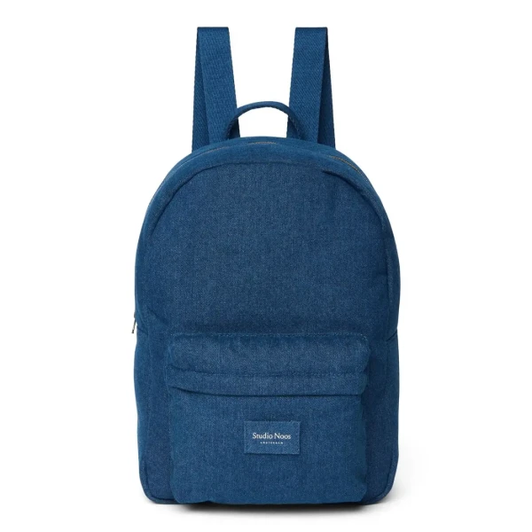STUDIO NOOS - Denim Midi BACKPACK - batôžtek Dark Blue