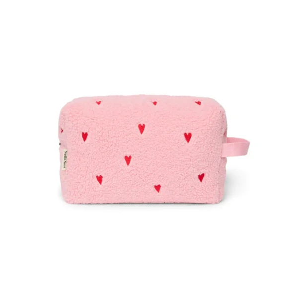 STUDIO NOOS - Teddy Toiletry - toaletná taštička Light Pink Hearts