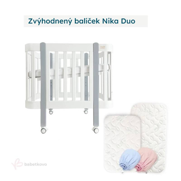 LevinFelin Zvýhodnený balíček Nika Duo Biela so sivými nožičkami