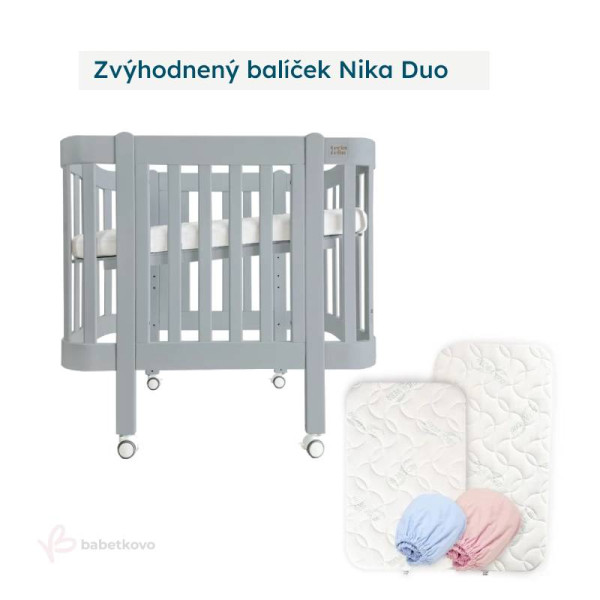 LevinFelin Zvýhodnený balíček Nika Duo Sivá so sivými nožičkami