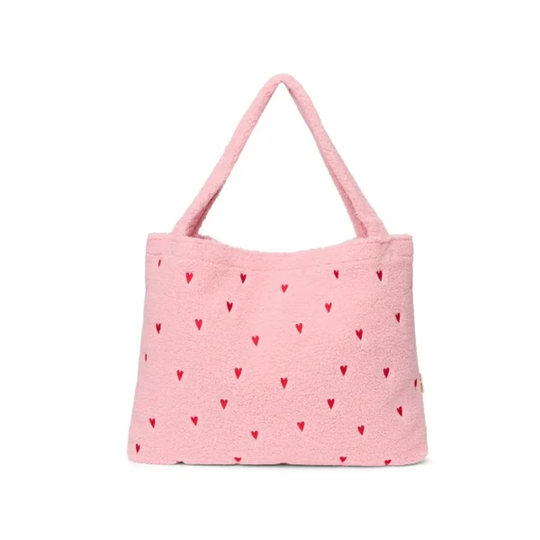STUDIO NOOS - Teddy MOM BAG Light Pink hearts