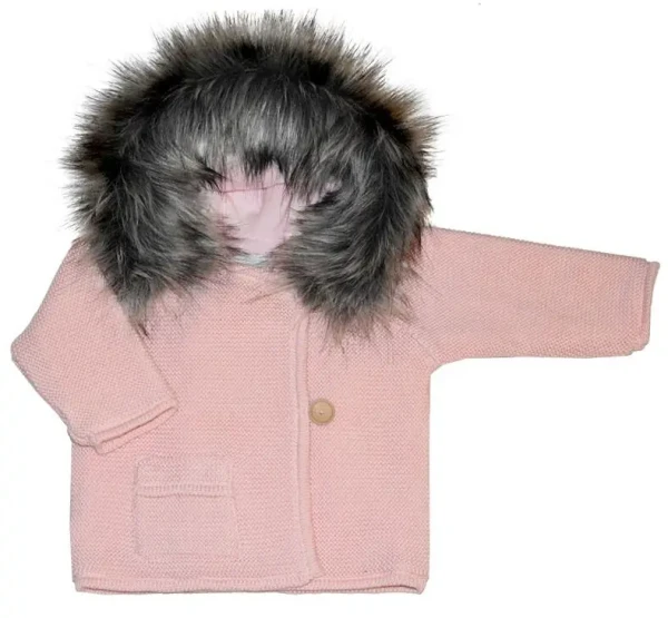 EKO Natimi Svetrík zateplený s kožušinou, PINK veľ.92