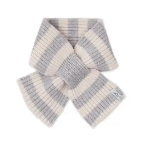 LODGER Šál Stripe Merino Storm