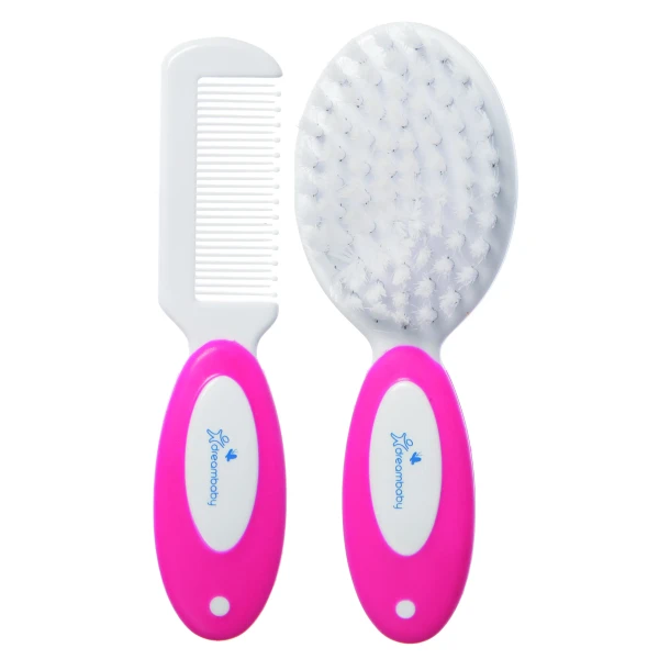 DREAMBABY Kefa a hriebenok na vlasy Pink | DREAMBABY