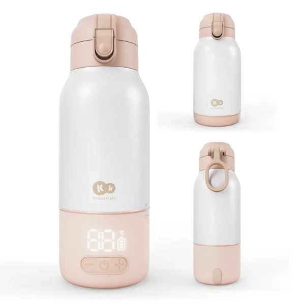 KINDERKRAFT Cestovný ohrievač mlieka a termoska 2v1 Gaja Beige