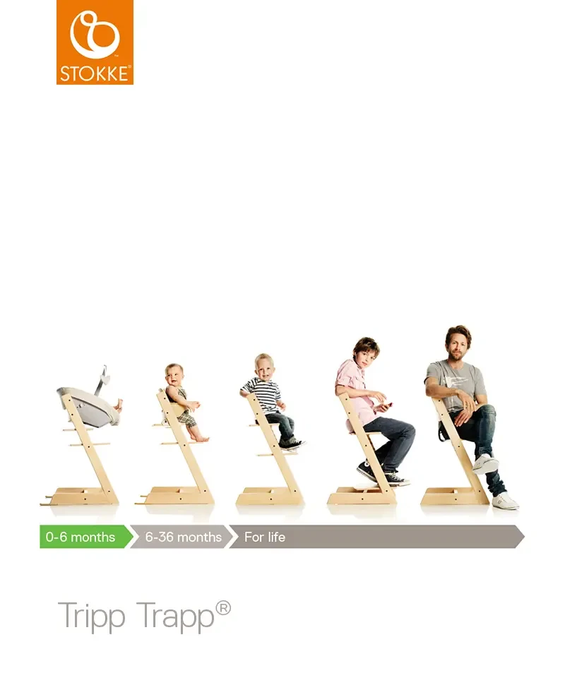 Stolička Stokke Tripp Trapp Classic Collection Walnut