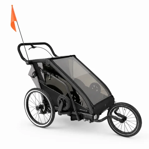 MUUVO Kočárek sportovní, na běhání a za kolo Trail 3v1 Grey