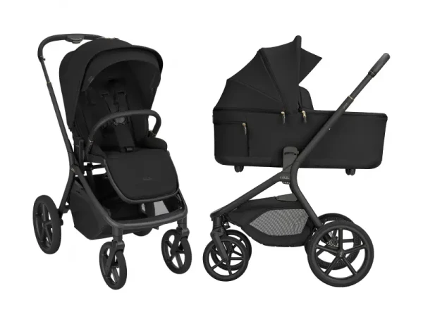 KikkaBoo Kočík 2v1 Goya Platinum Black