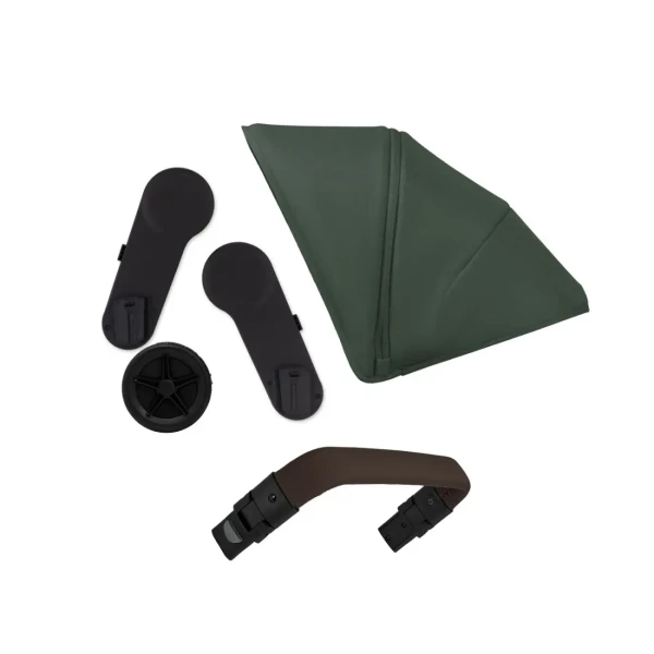 Joolz Geo⁵/3 DUO komplet Forest green madlo Dark brown carbon