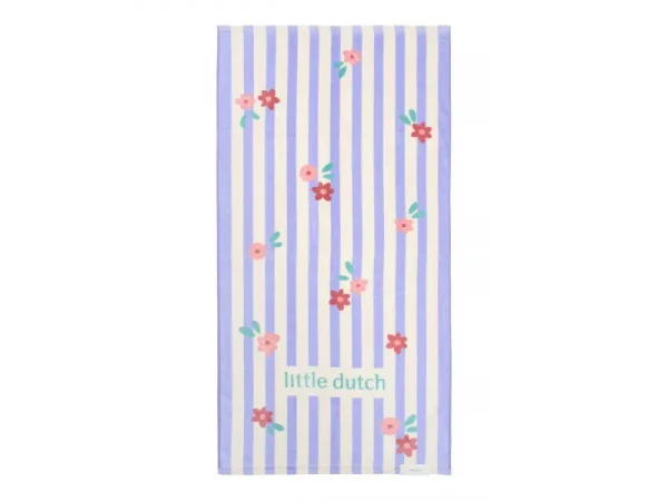 Little Dutch Plážová osuška 120x60 cm  Dreamy Purple Stripe