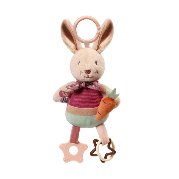 BABYONO Hračka závesná s hryzačkou Rabbit Karo 0m+