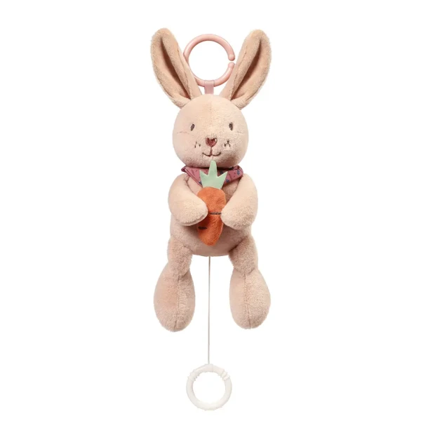 BABYONO Hračka hudobná na C-krúžku Rabbit Karo 0m+