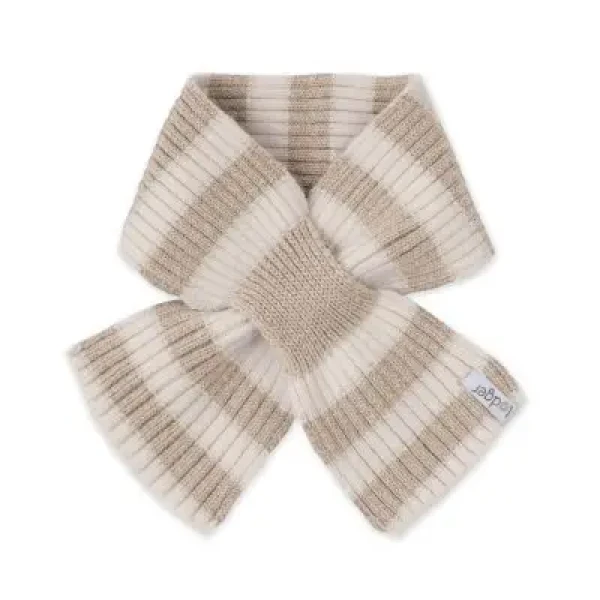 LODGER Šál Stripe Merino Beige