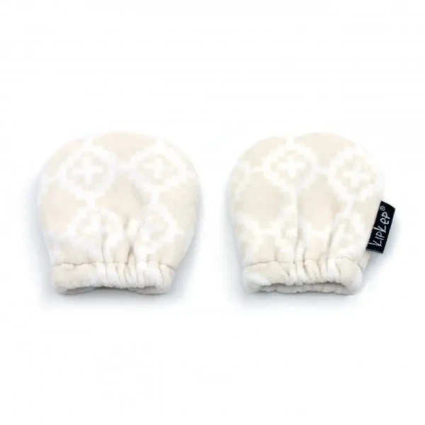 KipKep Detské rukavice proti poškriabaniu MITTENS Roccy Sahara