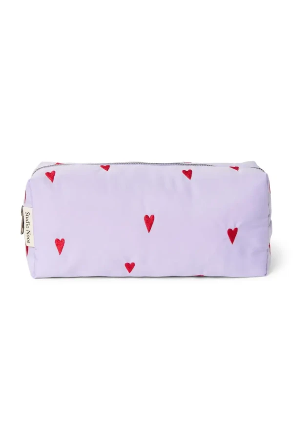 STUDIO NOOS - Puffy POUCH - kabelka Purple Hearts