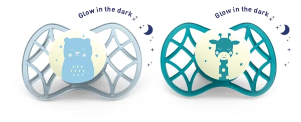 NUVITA Cumlíky Explorer 0+ 2ks svietiace v tme, Male