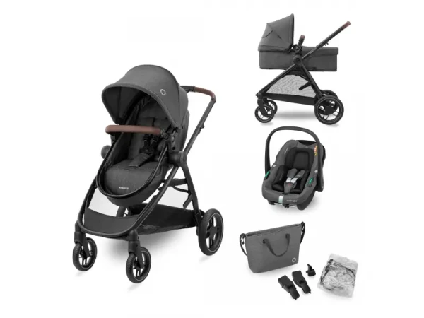 Maxi-Cosi Zelia S Trio kočík 3v1 Dark Grey