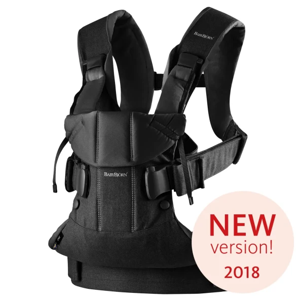 BABYBJORN ONE Ergonomický nosič Black Cotton
