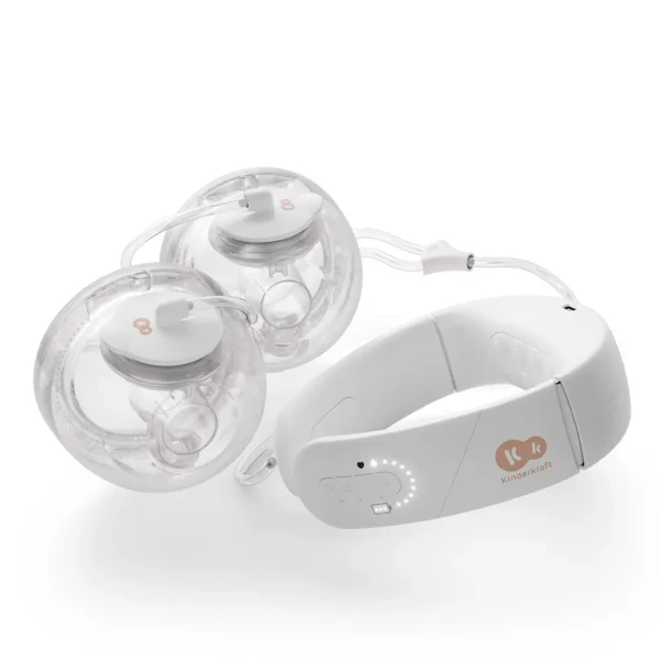 KINDERKRAFT Odsávačka materského mlieka s funkciou ohrevu krku Double Hands-free Gentleneste