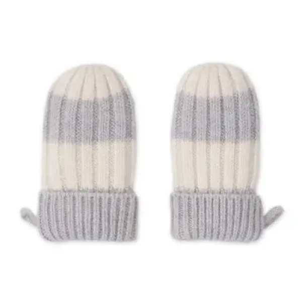 LODGER Rukavice Stripe Merino Storm vel. 0 - 12 mesiacov