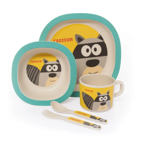 Zopa Bambusová sada riadu, Raccoon