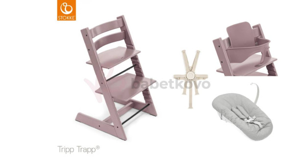 Stolička Stokke Tripp Trapp Classic Collection Heather Mauve + Darčeky
