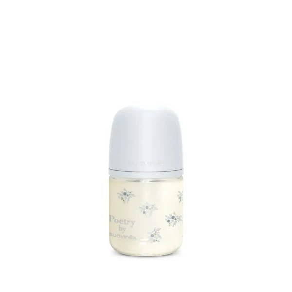 SUAVINEX Fľaša sklo POETRY 120 ml fyziologická SX PRO +0 SF - modrá