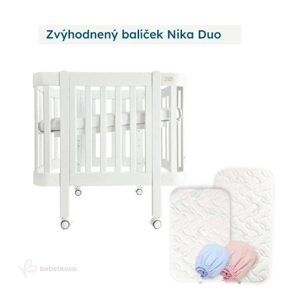 LevinFelin Zvýhodnený balíček Nika Duo Biela s bielymi nožičkami