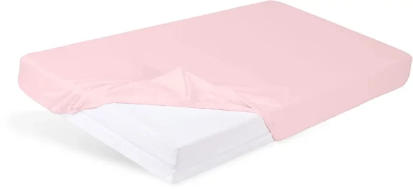 BABYMATEX Prostěradlo napínací Jersey 60x120cm starorůžové