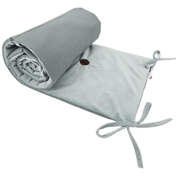EKO Mantinel do postieľky bavlnený Velvet Olive Green 360cm