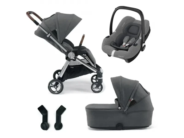 Mamas & Papas Strada kočík 2v1 Grey Mist + autosedačka CabrioFix