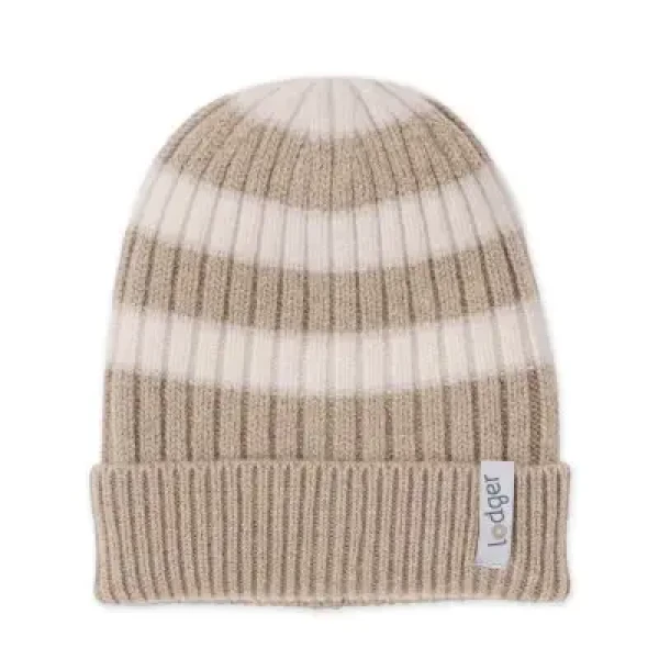 LODGER Čiapka Stripe Merino Beige 0 - 3 mesiace