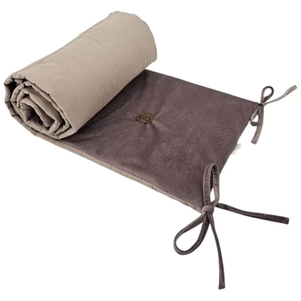 EKO Mantinel do postýlky bavlněný Velvet Dark Pink 180cm