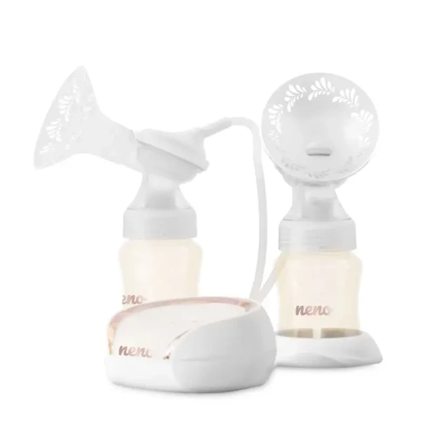 NENO Odsávačka materského mlieka elektrická s pásom na odsávanie hands-free Bianco