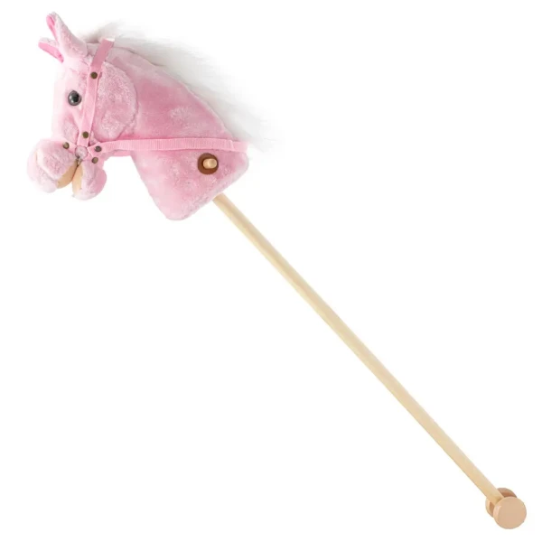 Baby Mix Hobby Horse so zvukom a kolieskami Rosie pink