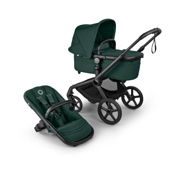 Bugaboo Fox 5 RENEW Kompletný set Black/Fern Green