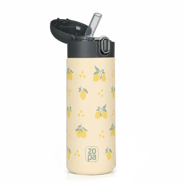 Zopa Termoska na tekutiny so slamkou 400 ml, Limoncello