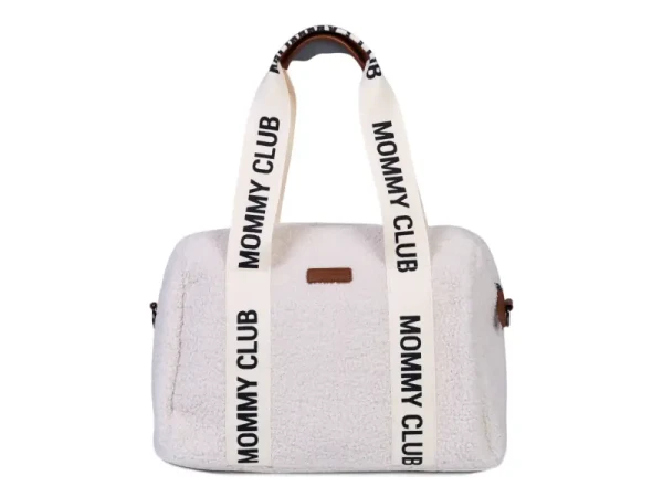 Childhome Prebaľovacia taška Mommy Club Signature Teddy Off White