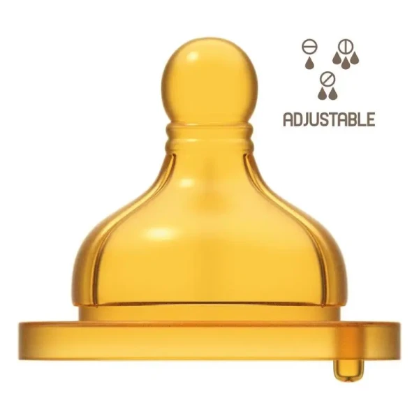 CHICCO Cumlík na fľašu Original Touch latex, nastaviteľný 2 ks