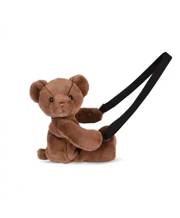 DouDou et Compagnie Batoh na rameno medvedík hnedý