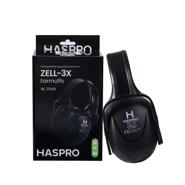 Haspro Chrániče sluchu ZELL-3X, SNR 29dB, černá