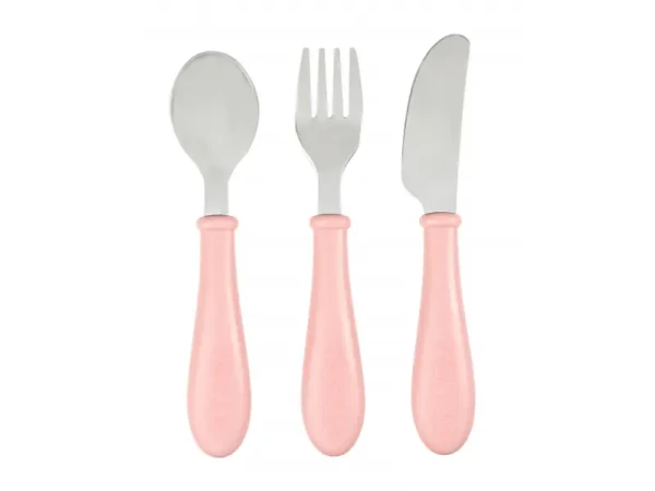 Beaba Detský príbor 3-dielny Pink