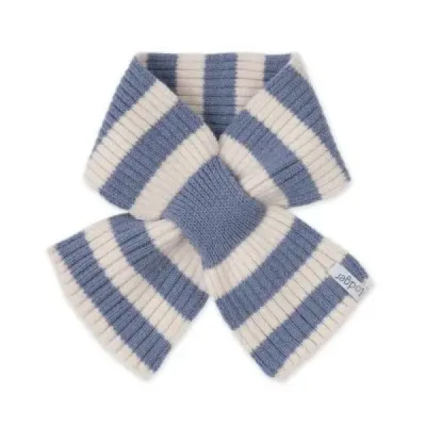 LODGER Šál Stripe Merino Stone