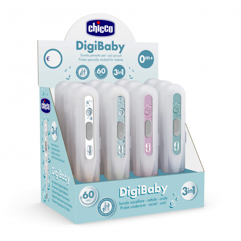 CHICCO Teplomer digitálny Digi Baby ružový 0m+