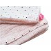 Obliečky bavlnené mušelínové do postieľky Pre-Washed Pink Squares 2-dielne | Motherhood