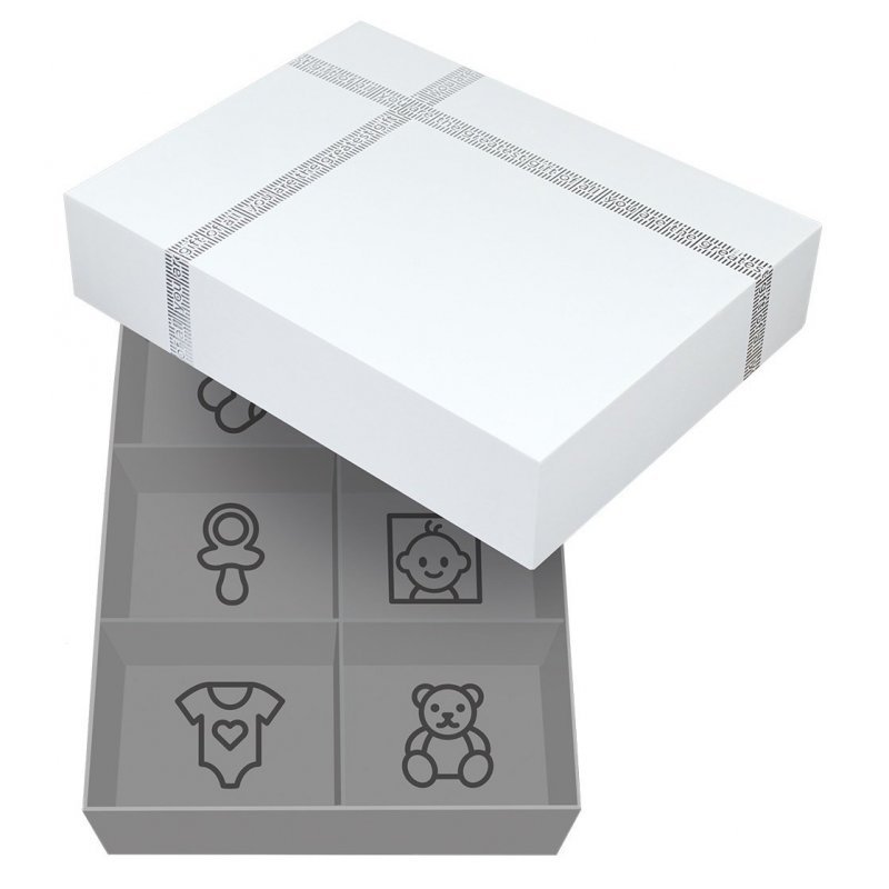 Dooky DoubleFrame Handprint & Luxury Memory Box