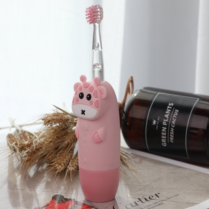 innoGIO Elektronická sonická zubná kefka GIOGiraffe Pink