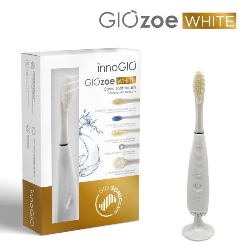 innoGIO Elektronická sonická zubná kefka GIOZoe White