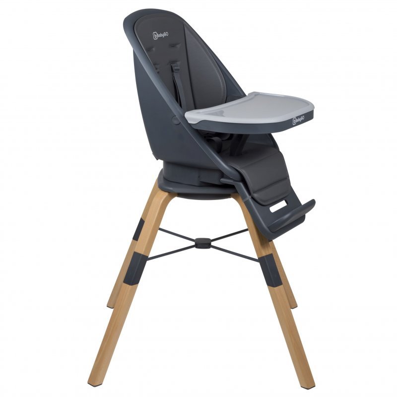 BABYGO Jedálenská stolička CAROU 360° Grey